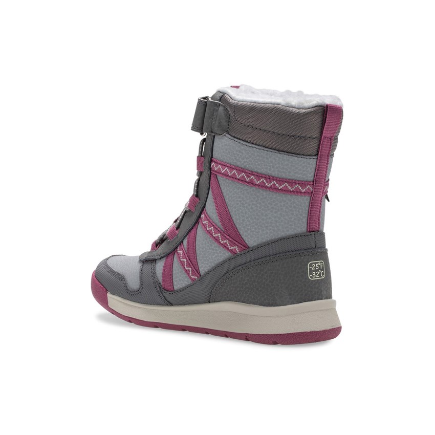 Bottes Merrell Snow Crush 2.0 Waterproof Grise/Rose Enfant | O.H.OCVL